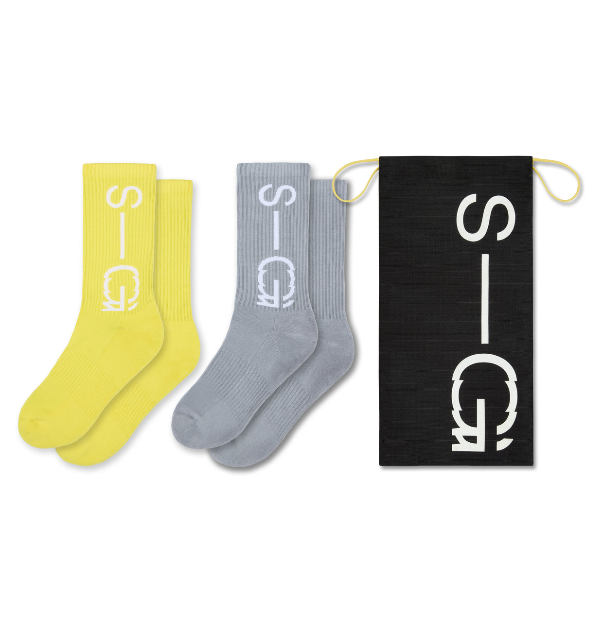 Yellow & Grey Twin Calf Pack